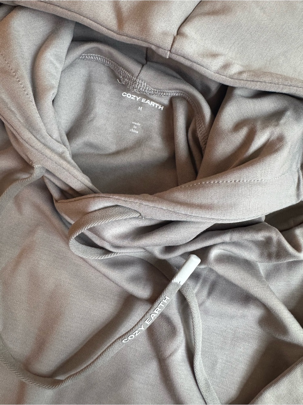 Cozy Earth Men’s Gray Hoodie - Classic Pullover with Drawstring